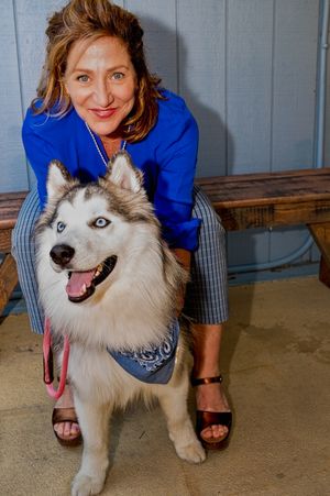 Actress Edie Falco and Blu Photo