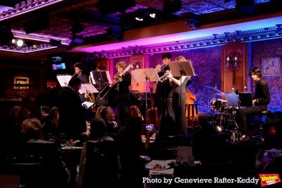 The PopsEd Alumni Ensemble that includes Law Watford (Alto Sax), Wynn Chang (Tenor Sa Photo
