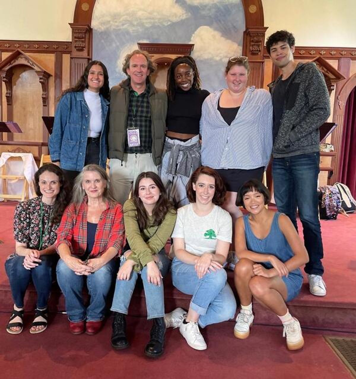 The cast of Outbound at Photos: Go Inside IN THE WORKS~IN THE WOODS at Forestburgh Playhouse