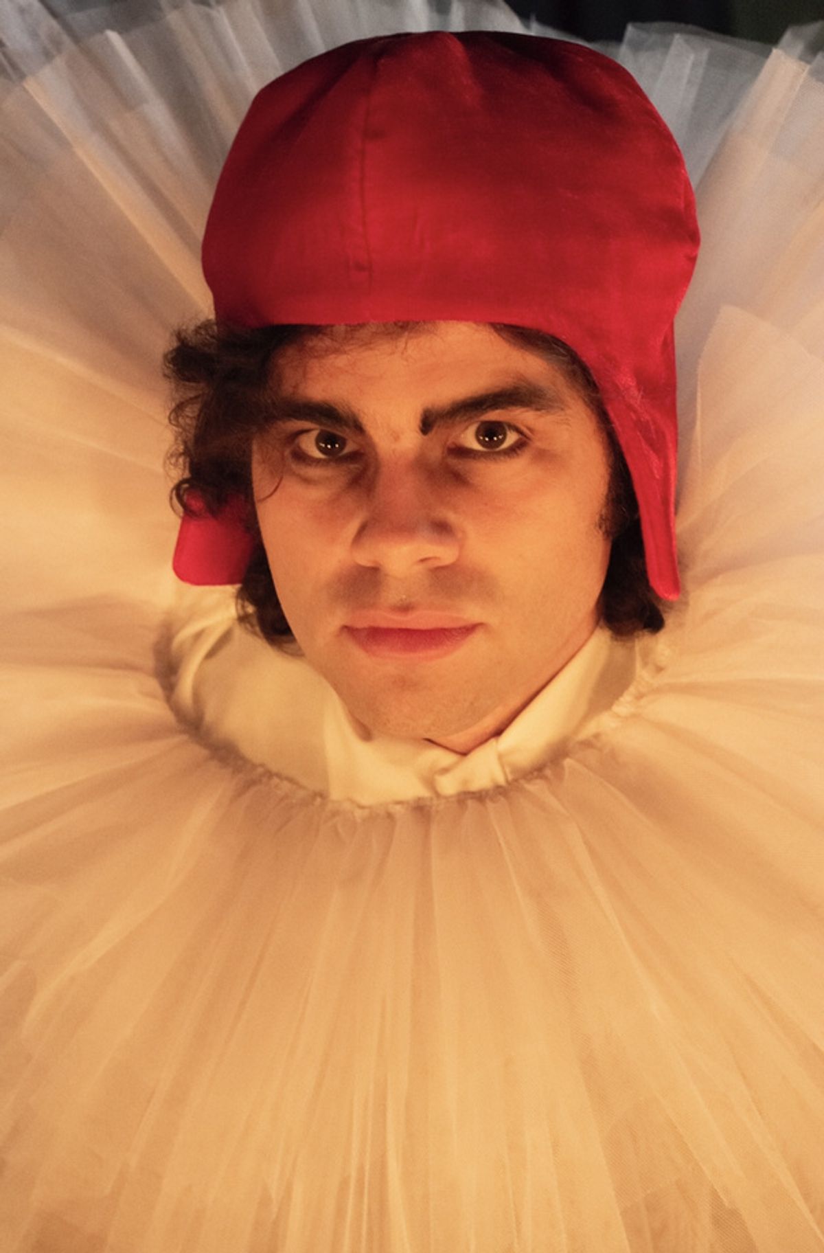 Daniel Coelho as the Fool. at Photos: First Look At the Cast of Stag & Lion's KING LEAR