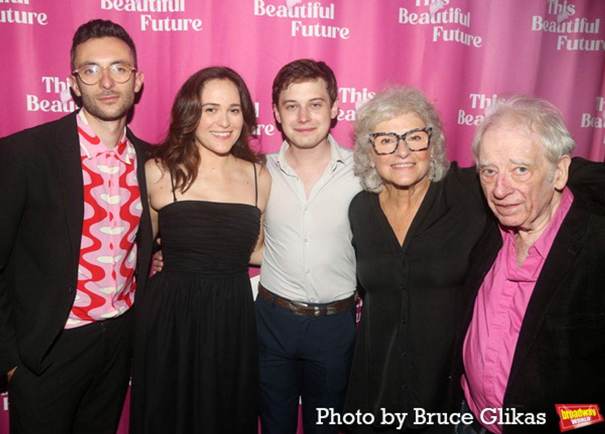 Director Jack Serio, Francesca Carpanini, Uly Schlesinger, Angelina Fiordellisi and Austin Pendleton at 