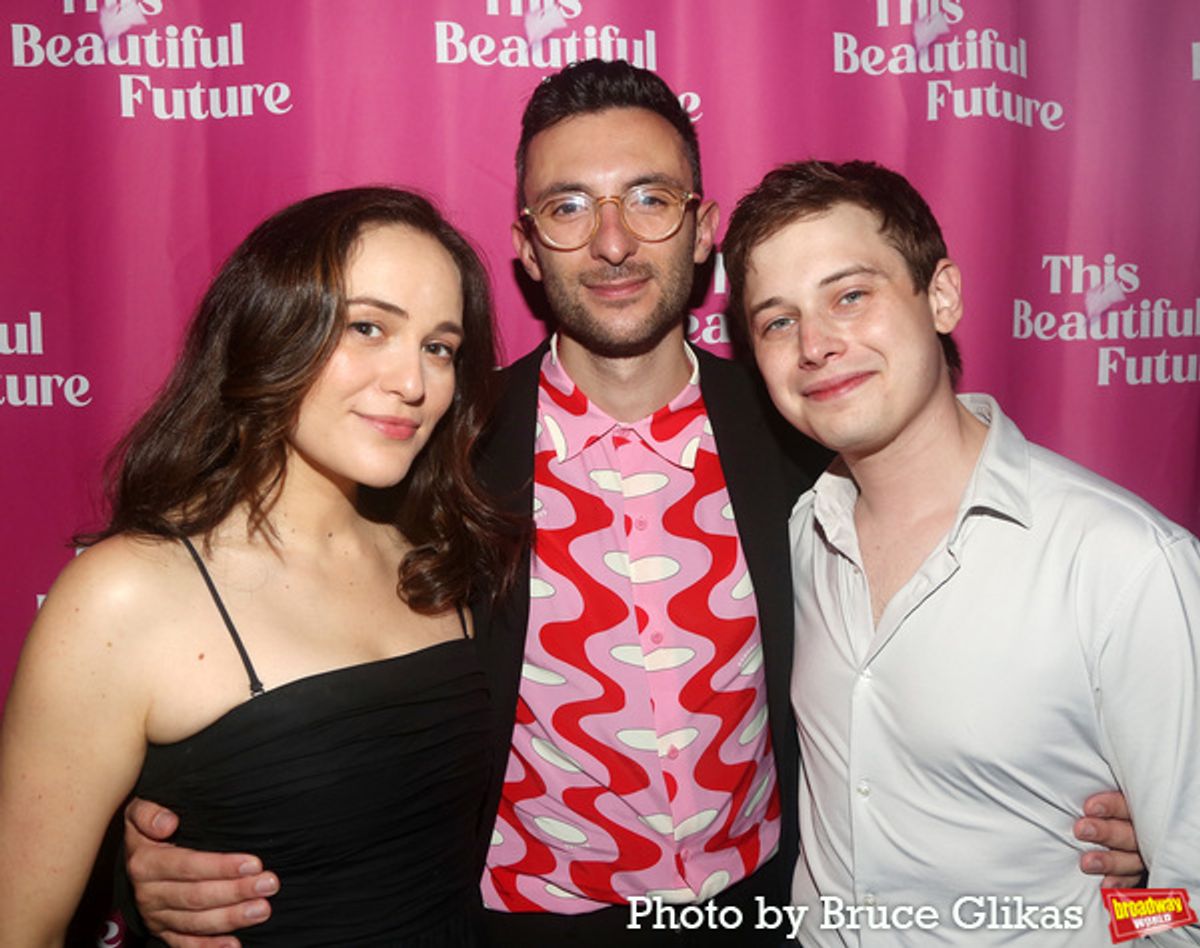 Francesca Carpanini, Director Jack Serio and Uly Schlesinger at 