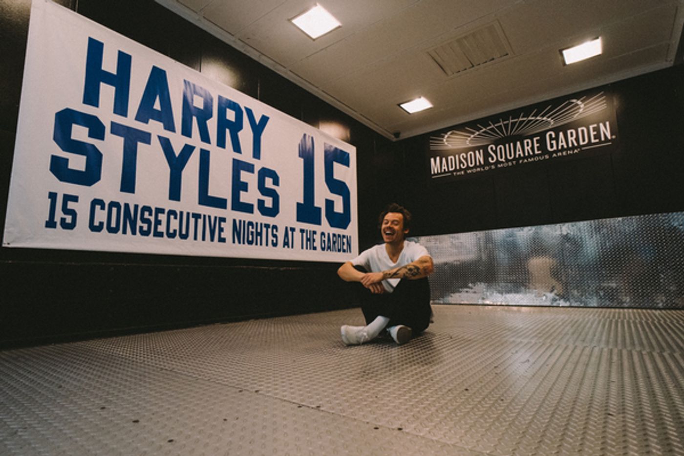 Photos: Harry Styles Makes History At MSG As Banner Is Raised To The Rafters Following 15 Consecutive Nights Of 'Love On Tour' At The Garden  Image