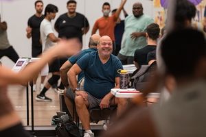 Casey Nicholaw and cast Photo