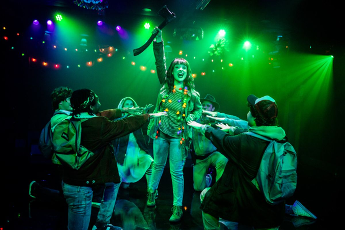 Caroline Huerta (center) and the cast at Photos: See All New Images of STRANGER SINGS THE PARODY MUSICAL Opening Tonight