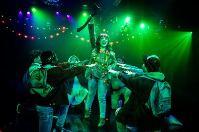 Caroline Huerta (center) and the cast  Photo
