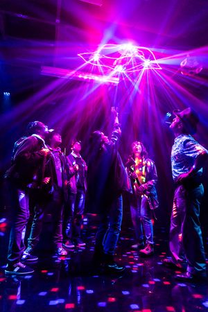 Harley Seger (center) and the cast  Photo