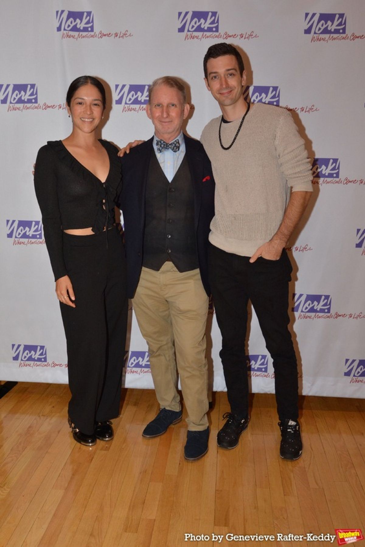 Evans Haile and cast members from The Big Apple Circus and Cirque de Soleil-Andrea Murillo and Kyle Driggs at 