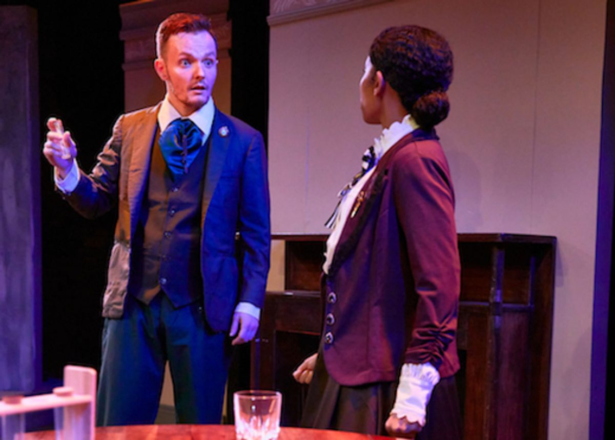 Shane Richlen and Brandi Jiminez Lee at Photos: First Look at THE STRANGE CASE OF DR. JEKYLL AND MR. HYDE at Idle Muse Theatre Company