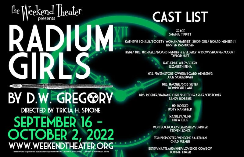 Review: RADIUM GIRLS at The Weekend Theater pulls on your Heartstrings  Image