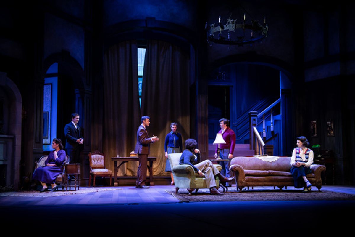 The full company of THE MOUSETRAP at 