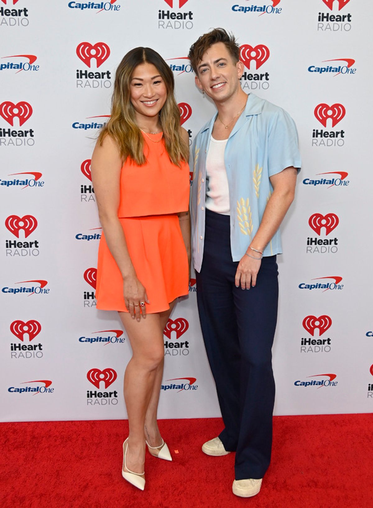 Jenna Ushkowitz and Kevin McHale at 