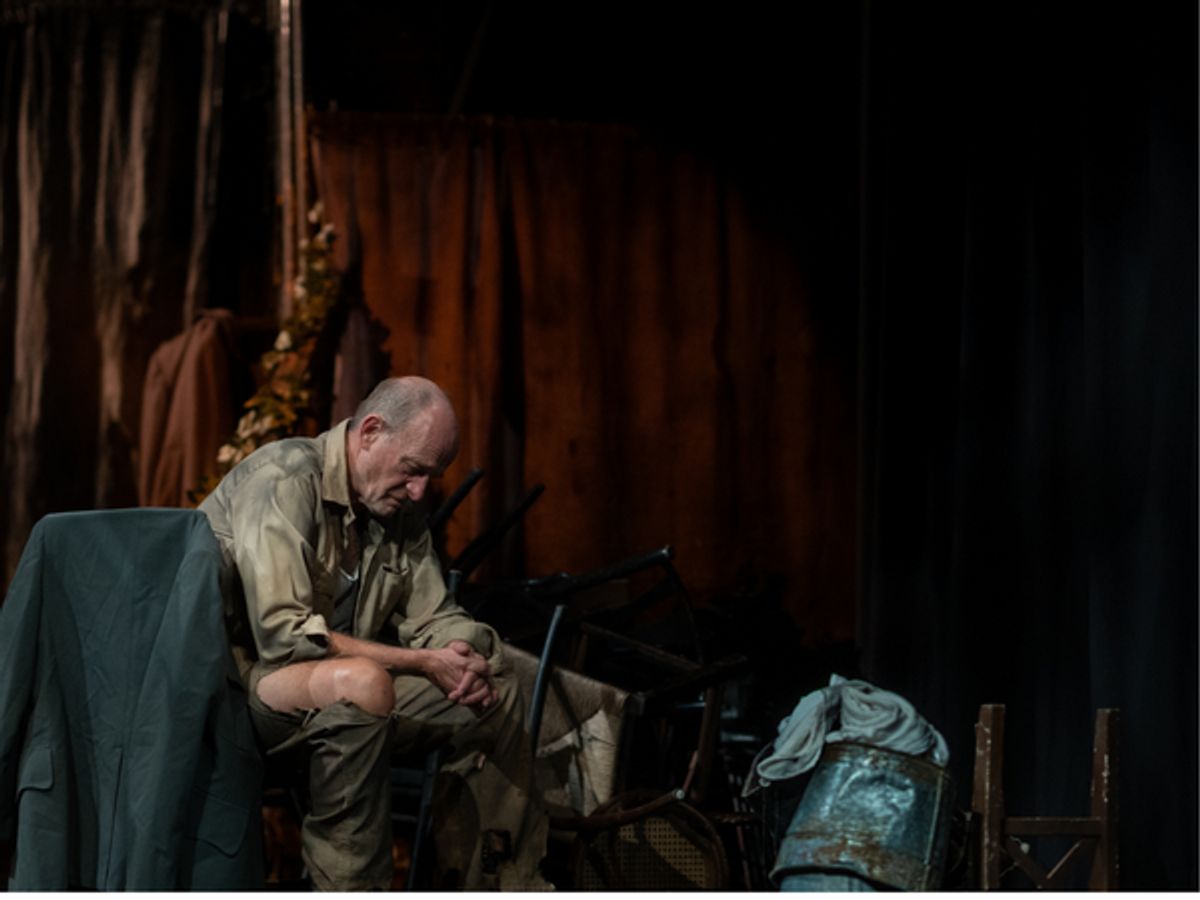 Zenon Zeleniuch (Rafael) in THE DARK STONE by Alberto Conejero at Repertorio Espa ol.     Produced by AENY - Spanish Artists in New York.     Photo by Michael Palma Mir. at Photos: THE DARK STONE Opens At Repertorio Español