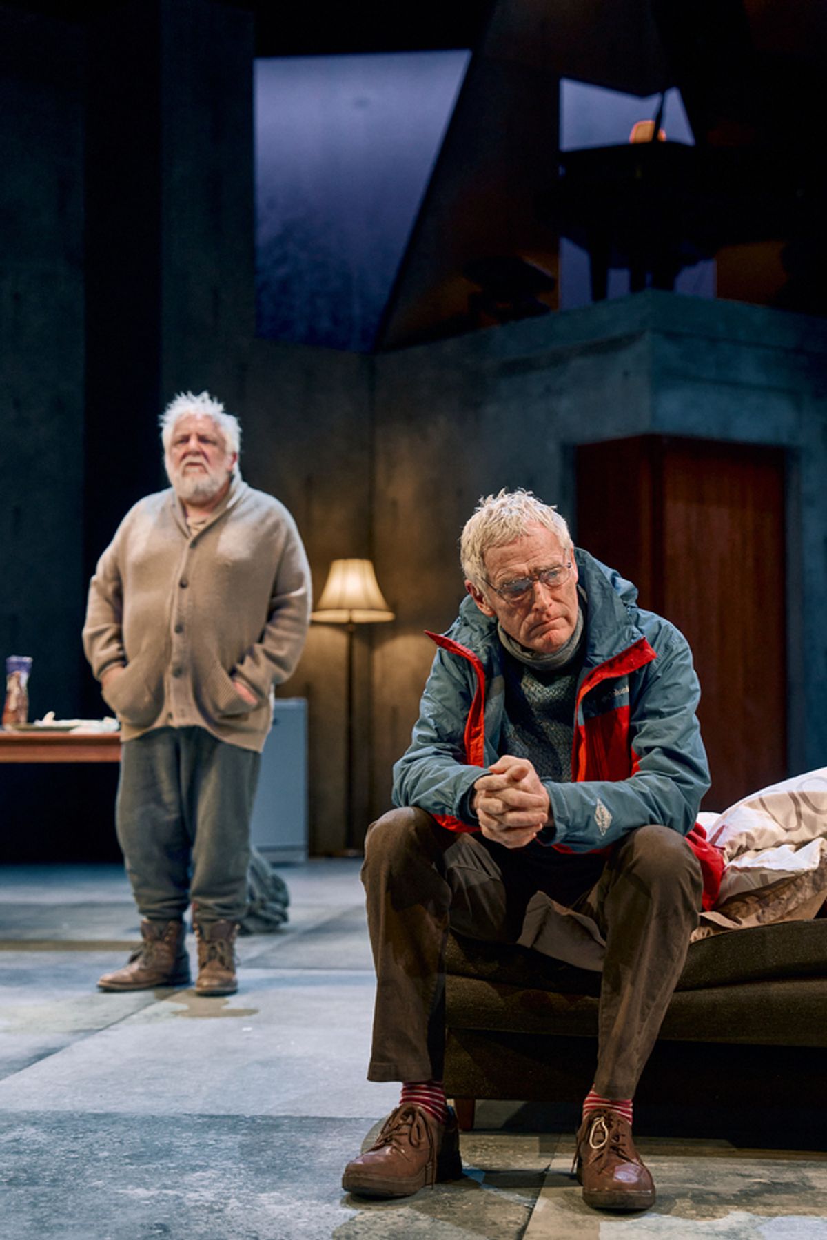 Simon Russell Beale (John Gabriel Borkman) and Michael Simkins (Willhelm Foldal) at 