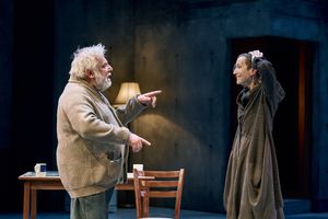 Simon Russell Beale (John Gabriel Borkman) and Lia Williams (Ella Rentheim) Photo