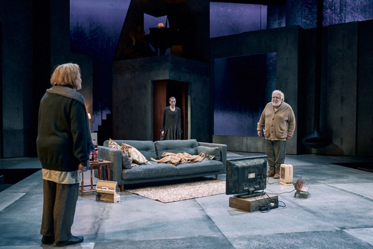 Clare Higgins (Gunhild Borkman), Lia Williams (Ella Rentheim) and Simon Russell Beale (John Gabriel Borkman) at 