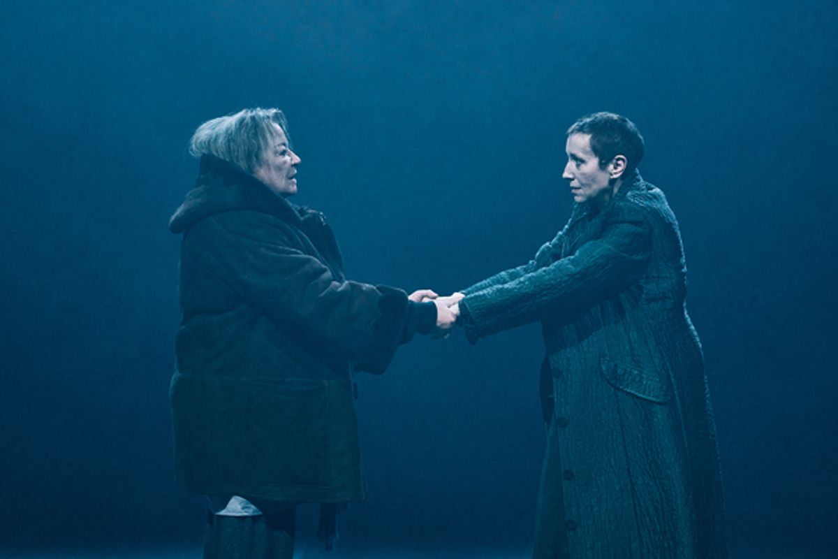 Clare Higgins (Gunhild Borkman) and Lia Williams (Ella Rentheim) at 