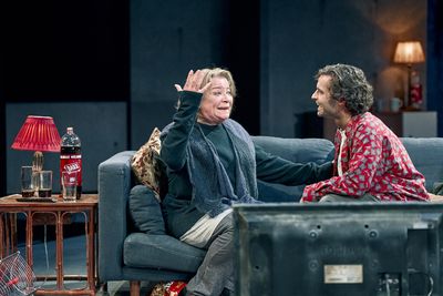 Clare Higgins (Gunhild Borkman) and Sebastian De Souza (Erhart Borkman) Photo