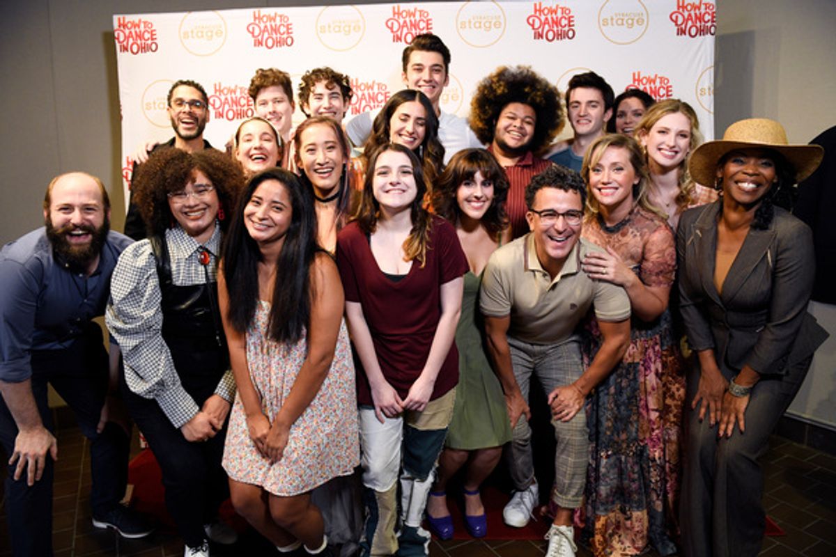 The cast at Photos: See Wilson Jermaine Heredia, Haven Burton & More at HOW TO DANCE IN OHIO Opening Night