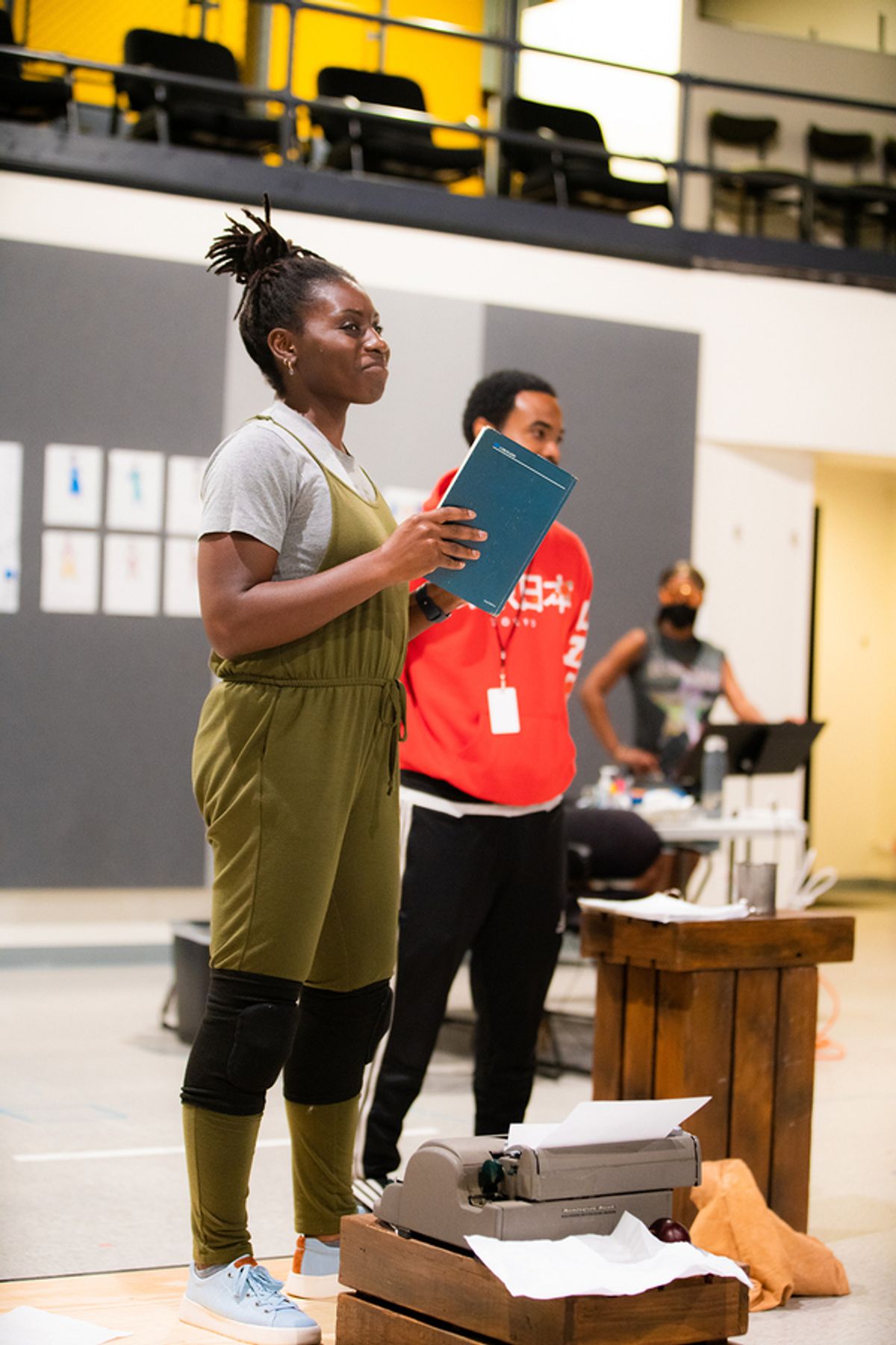 Sola Thompson, DeMorris Burrows and J. Nicole Brooks at 