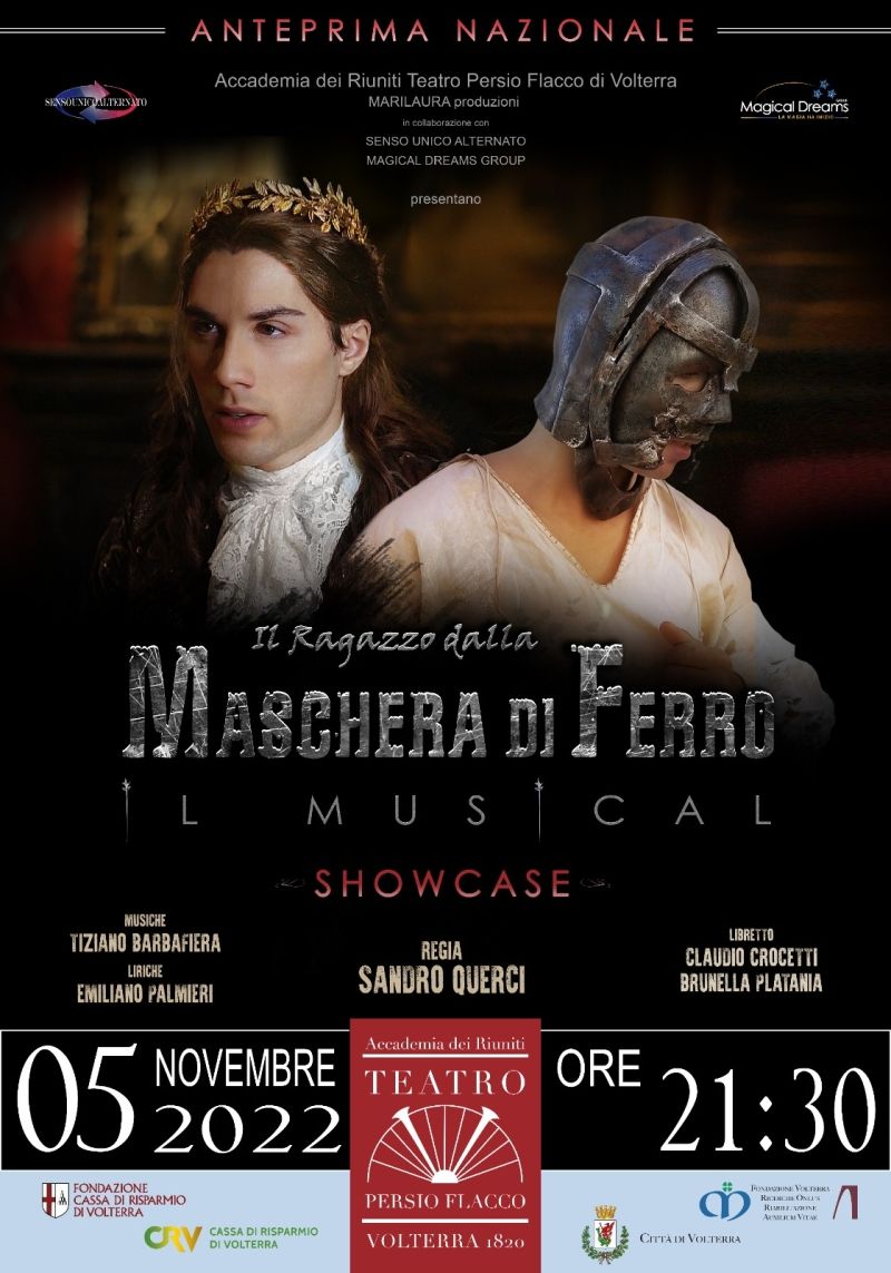 Interview: SANDRO QUERCI - IL RAGAZZO DALLA MASCHERA DI FERRO al TEATRO PERSIO FLACCO  Image