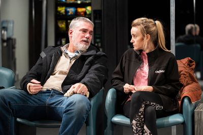 Glenn Fitzgerald and Emily Cass McDonnell  Photo