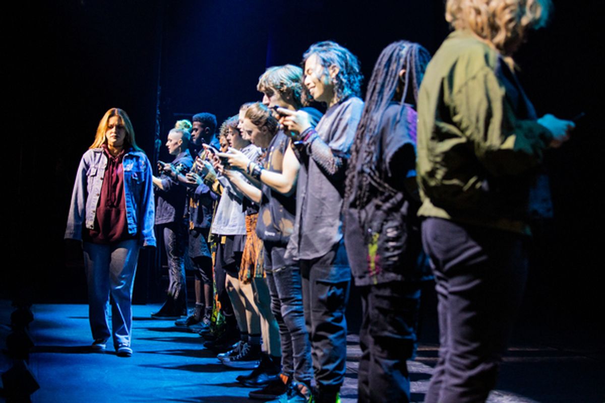 Allison Sheppard and the company at 