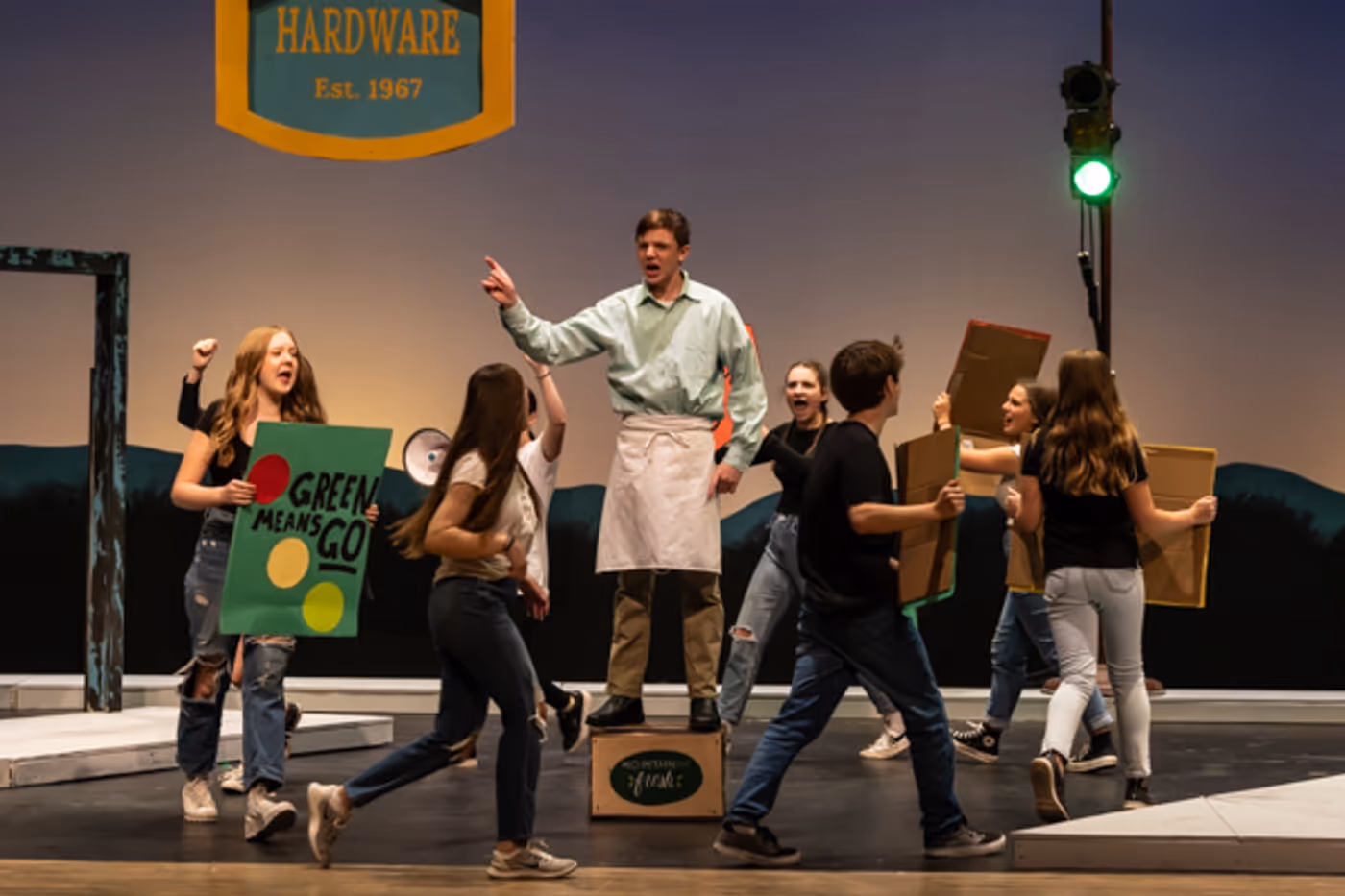 Photos: First look at Dublin Jerome High School's ONE STOPLIGHT TOWN Photos: First look at Dublin Jerome High School's ONE STOPLIGHT TOWN Image