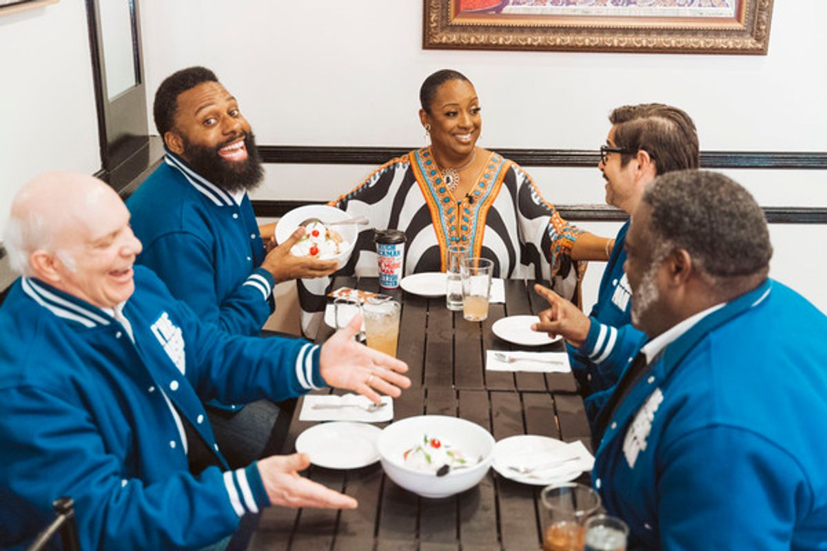 The Music Man Barbershop Quartet at Melba's at Photos & Video: THE MUSIC MAN Barbershop Quartet Visits Chef Melba Wilson to Celebrate 'Melba's Music Man Sundae'