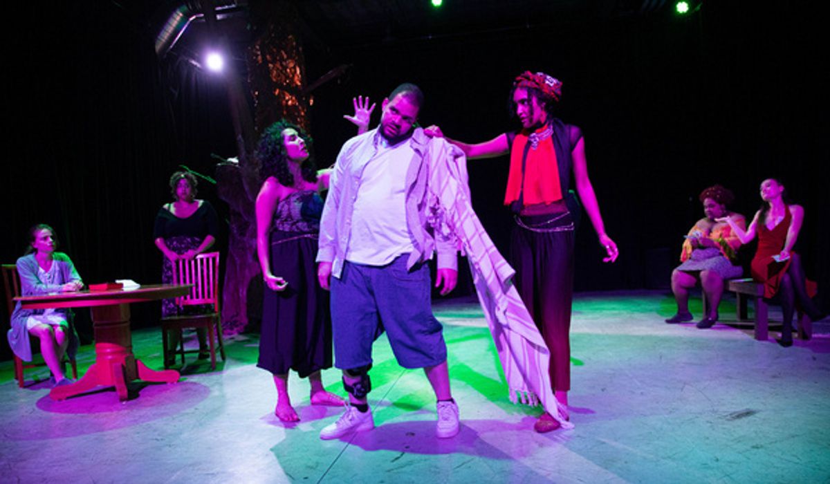 Cast of the Wilbury Theatre Group production of SILHOUETTE OF A SILHOUETTE by Rose Weaver at 