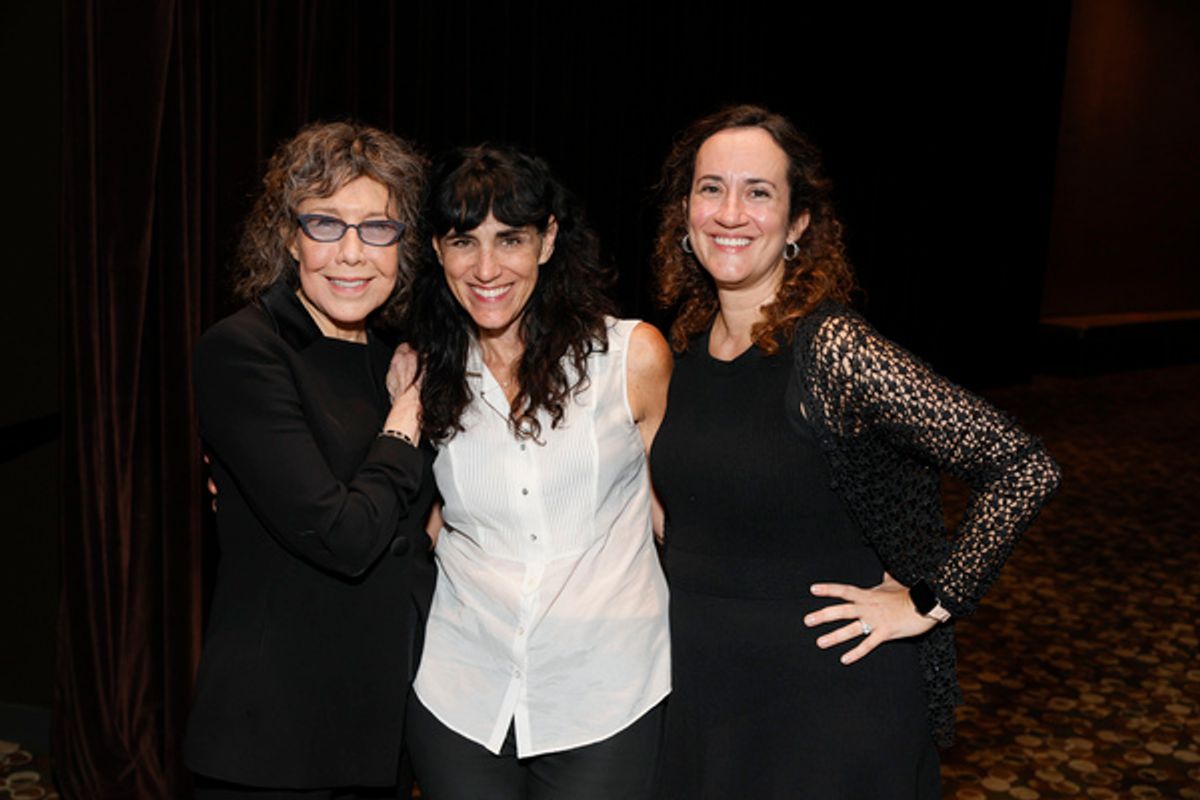 From left, actor Lily Tomlin, director Leigh Silverman and Center Theatre Group Managing Director/CEO Meghan Pressman at 