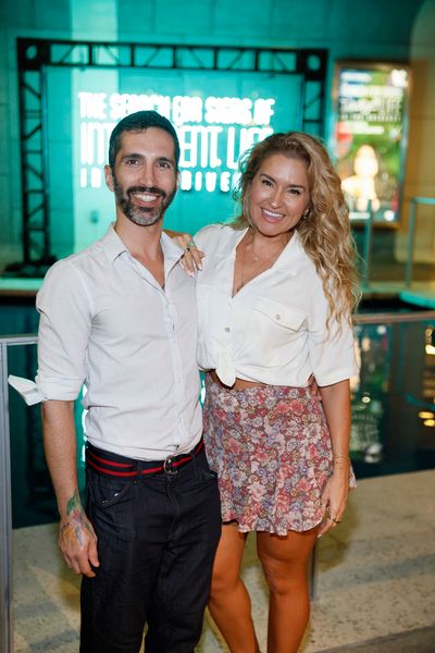 Director Nima Daivari and actor Mara Marini  Photo