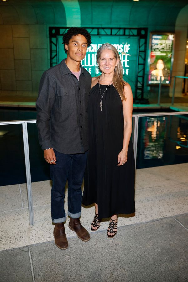 From left, Miles Wilson and co-scenic designer Christine Jones Photo