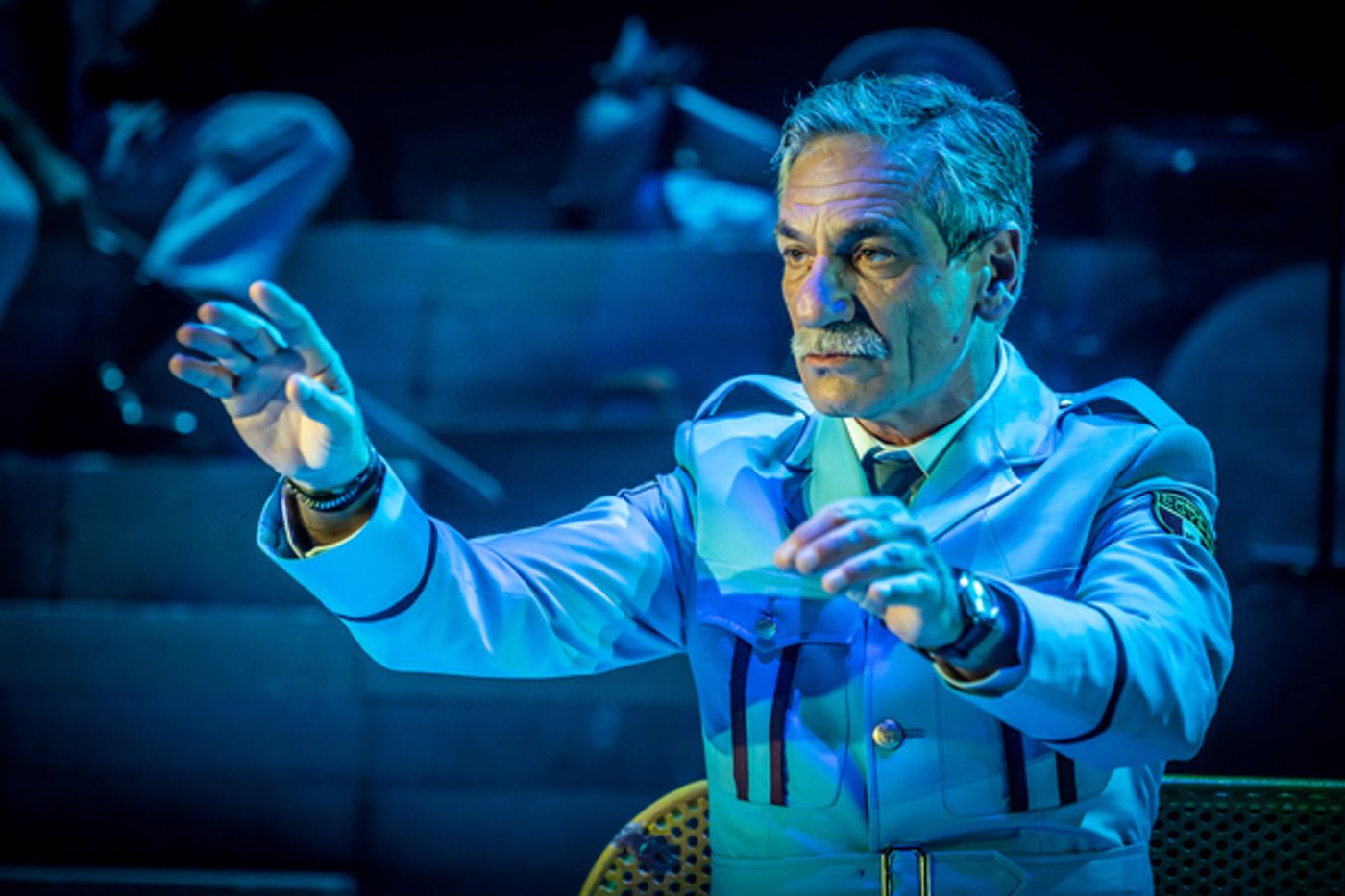 Photos: First Look at Alon Moni Aboutboul, Miri Mesika & More in THE BAND'S VISIT at the Donmar Warehouse Photos: First Look at Alon Moni Aboutboul, Miri Mesika & More in THE BAND'S VISIT at the Donmar Warehouse Image