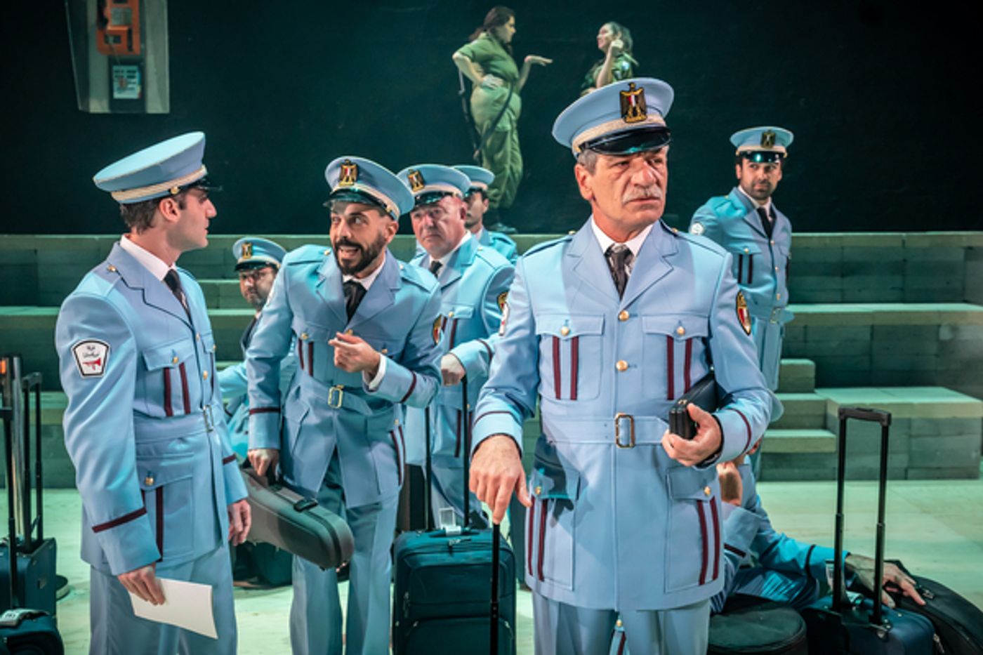 Photos: First Look at Alon Moni Aboutboul, Miri Mesika & More in THE BAND'S VISIT at the Donmar Warehouse Photos: First Look at Alon Moni Aboutboul, Miri Mesika & More in THE BAND'S VISIT at the Donmar Warehouse Image