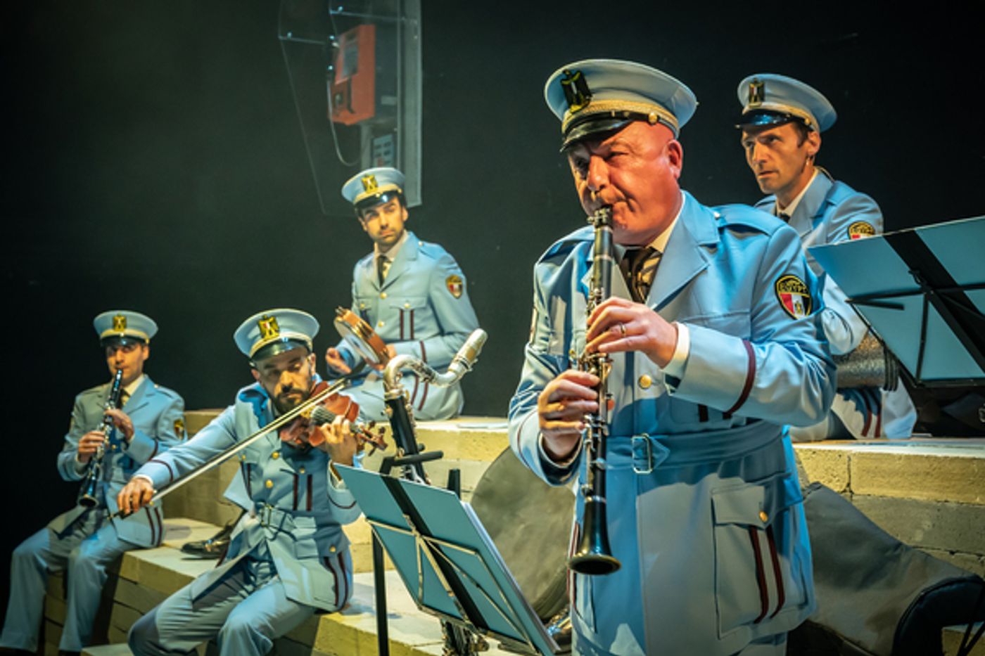 Photos: First Look at Alon Moni Aboutboul, Miri Mesika & More in THE BAND'S VISIT at the Donmar Warehouse Photos: First Look at Alon Moni Aboutboul, Miri Mesika & More in THE BAND'S VISIT at the Donmar Warehouse Image