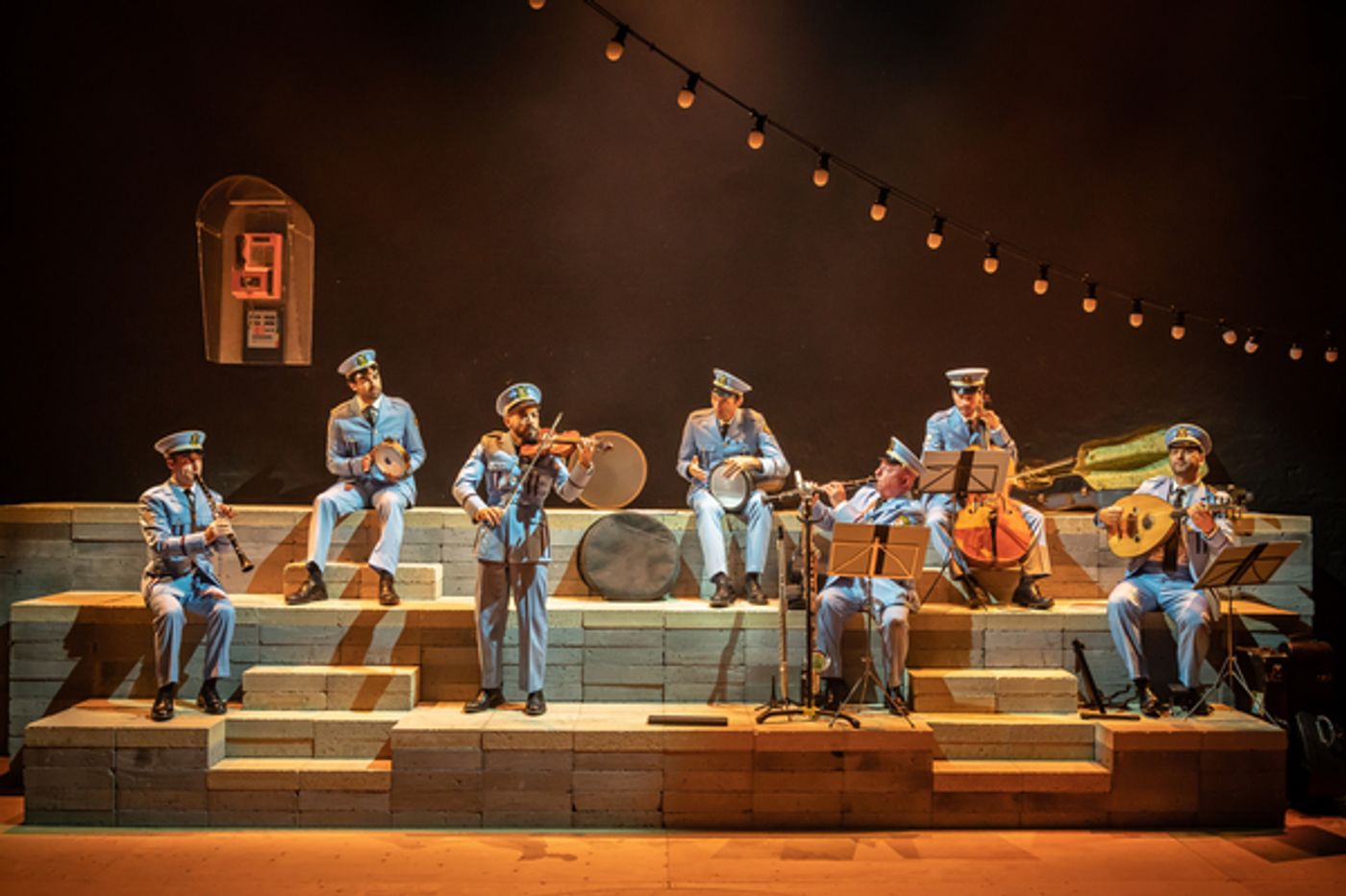 Photos: First Look at Alon Moni Aboutboul, Miri Mesika & More in THE BAND'S VISIT at the Donmar Warehouse Photos: First Look at Alon Moni Aboutboul, Miri Mesika & More in THE BAND'S VISIT at the Donmar Warehouse Image