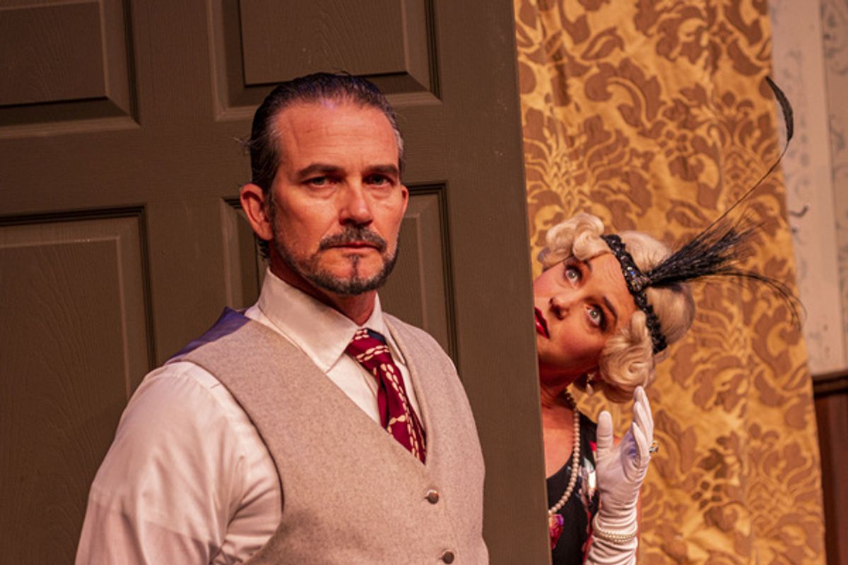 Justin Davanzo and McKenne Kline at Photos: First Look At THE PLAY THAT GOES WRONG At The Theatre Group at Santa Barbara City College