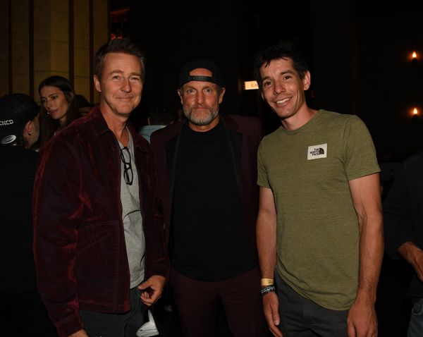 Edward Norton, Woody Harrelson, and Alex Honnold Photo