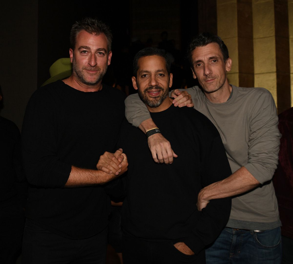 Mark Birnbaum, David Blaine, and Guest at 