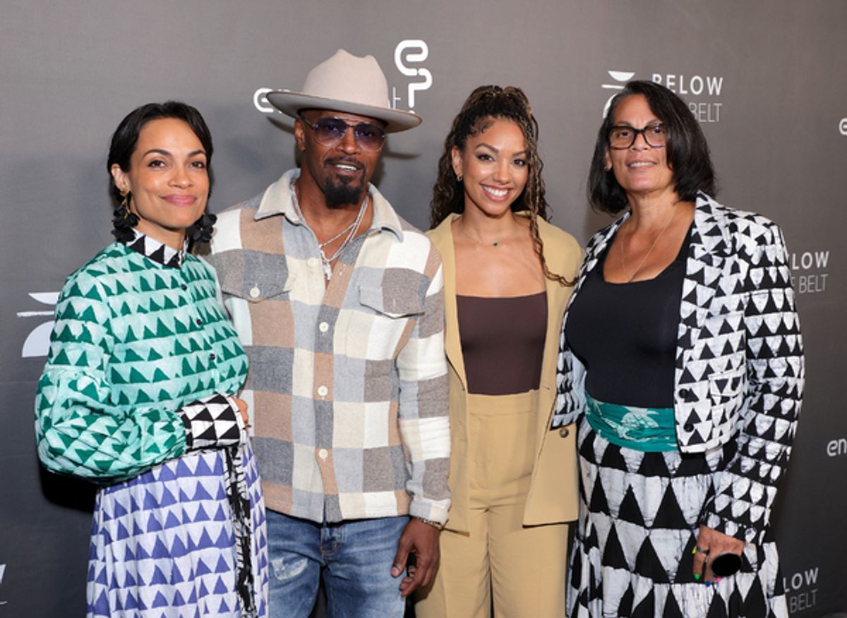 Rosario Dawson, Jamie Foxx, Corinne Foxx, Isabel Celeste at 