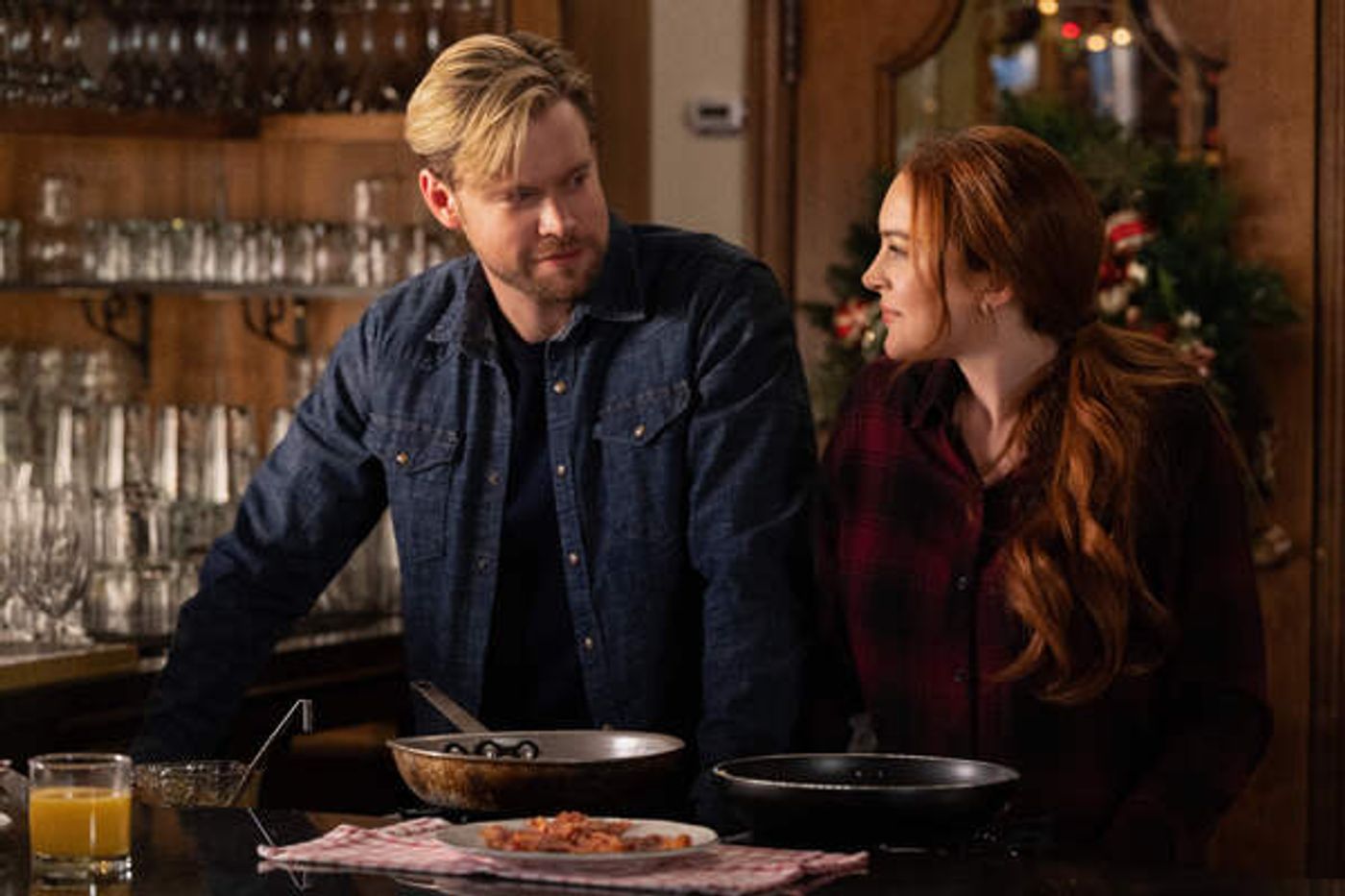 Photos: First Look at Lindsay Lohan & Chord Overstreet in FALLING FOR CHRISTMAS on Netflix Photos: First Look at Lindsay Lohan & Chord Overstreet in FALLING FOR CHRISTMAS on Netflix Image