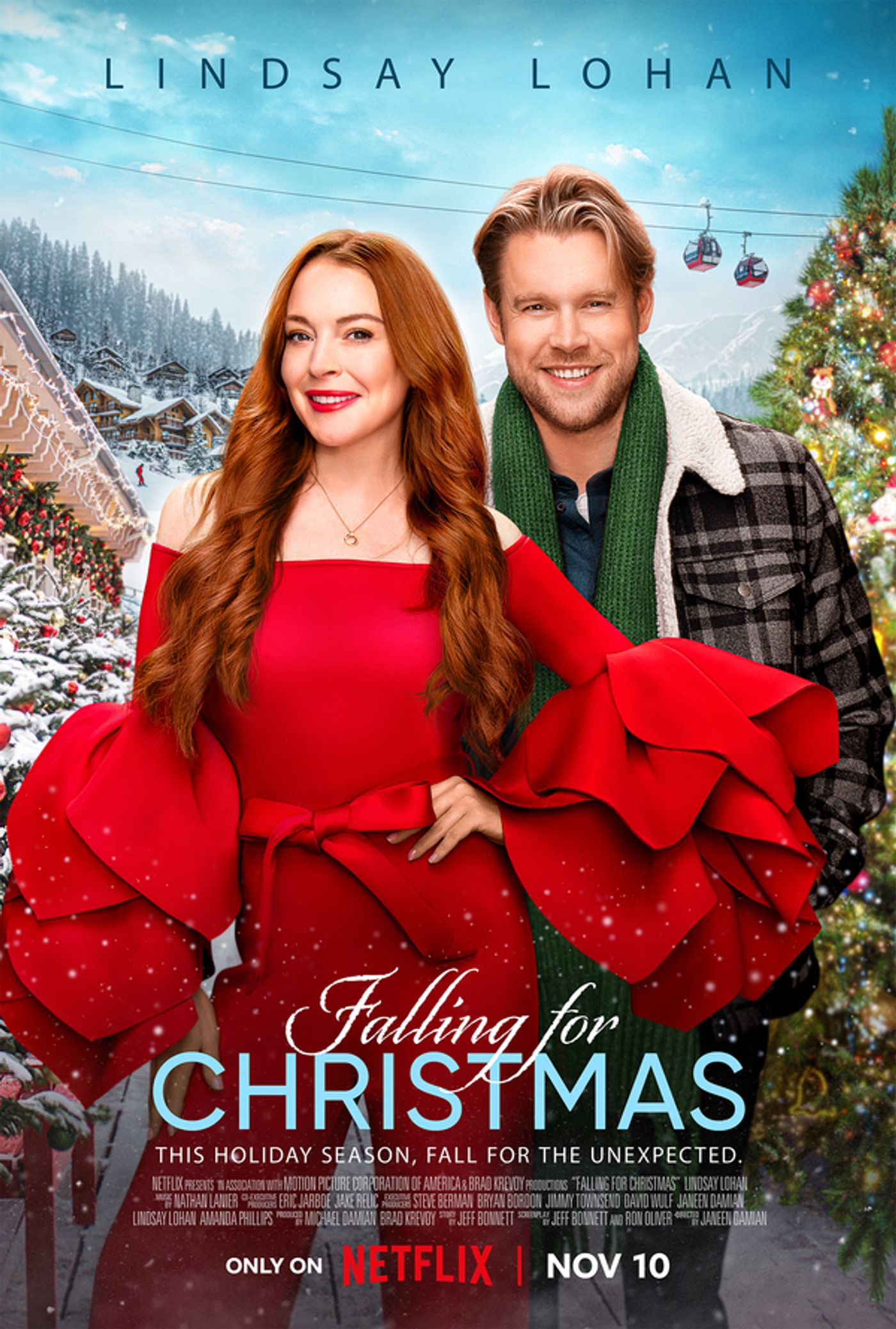 Photos: First Look at Lindsay Lohan & Chord Overstreet in FALLING FOR CHRISTMAS on Netflix Photos: First Look at Lindsay Lohan & Chord Overstreet in FALLING FOR CHRISTMAS on Netflix Image
