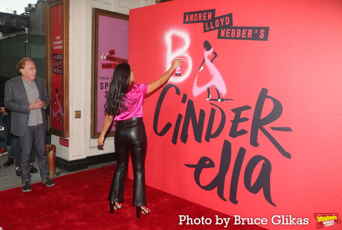 Andrew Lloyd Webber and Linedy Genao at 