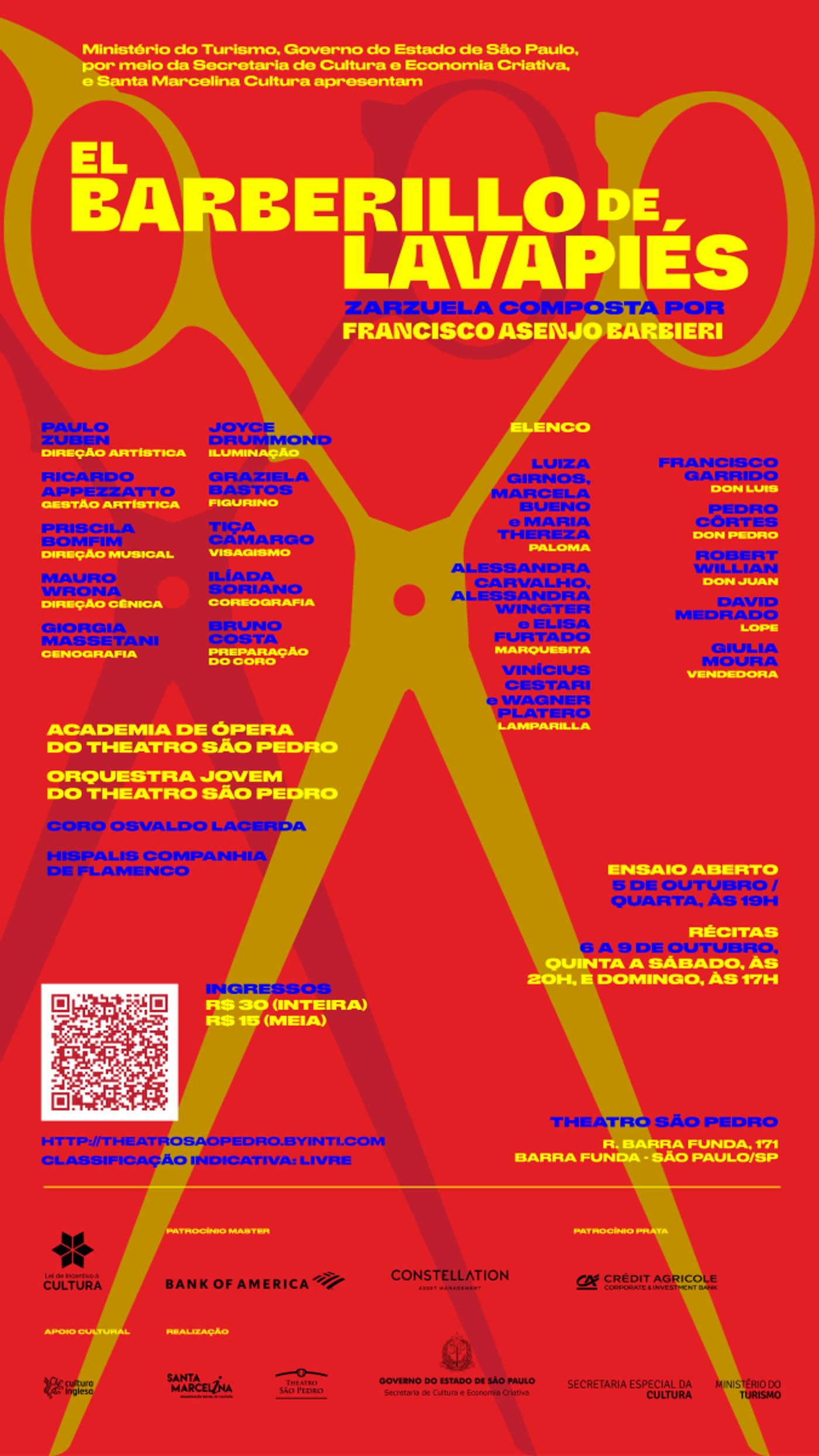 Theatro Sao Pedro Opens EL BARBERILLO DE LAVAPIES,
by Francisco Asenjo Barbieri Theatro Sao Pedro Opens EL BARBERILLO DE LAVAPIES,
by Francisco Asenjo Barbieri Image