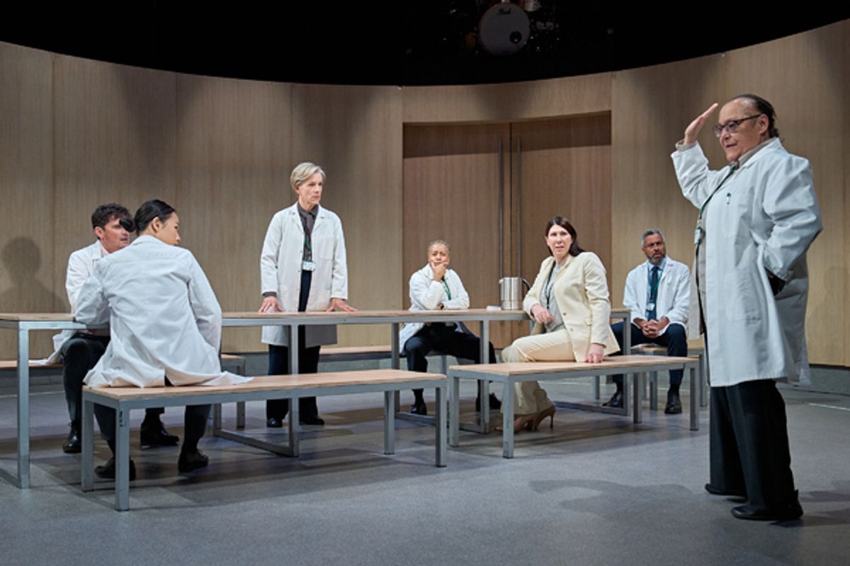 The cast at Photos: First Look at Juliet Stevenson & More in THE DOCTOR in the West End