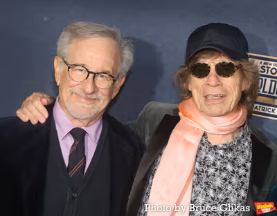 Steven Spielberg and Mick Jagger Photo