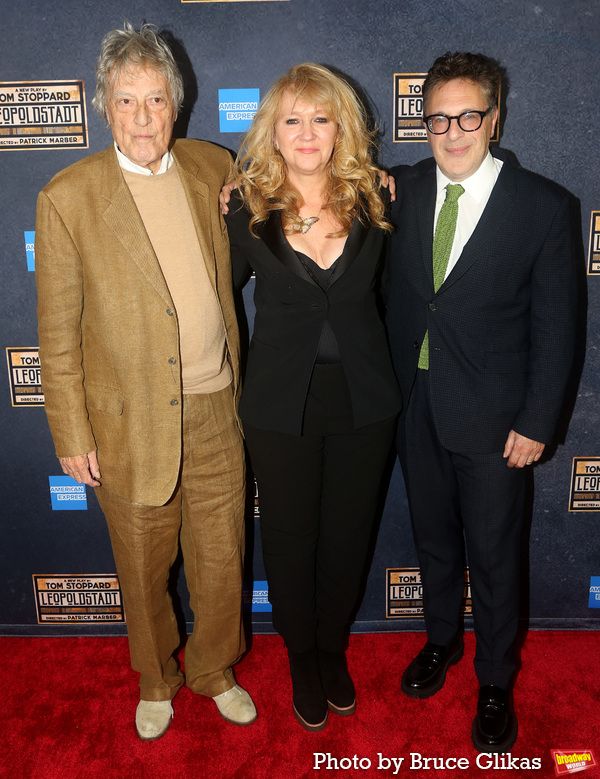 Tom Stoppard, Sonia Friedman and Patrick Marber Photo