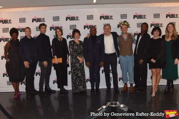 Cast Members with Members of Elevator Repair Service Ensemble Photo