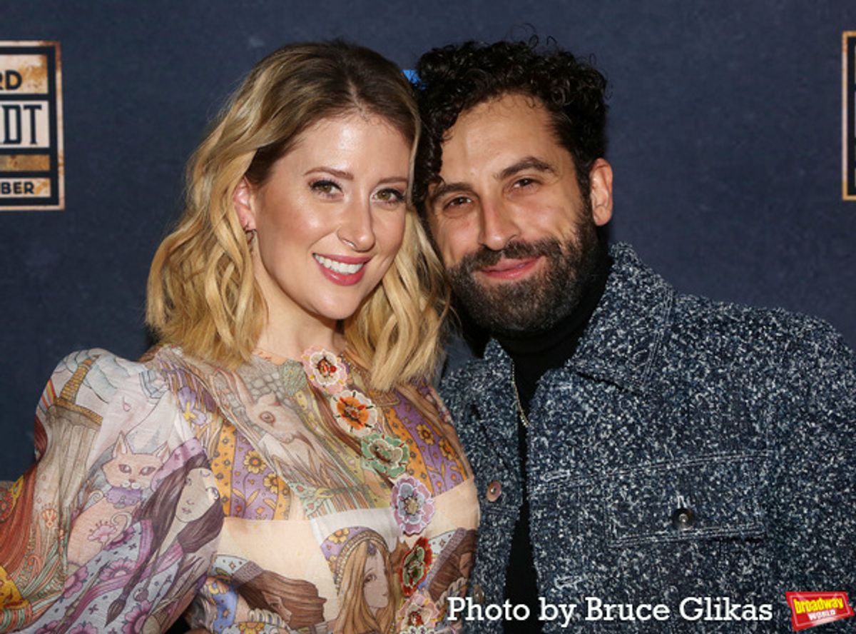 Caissie Levy and Brandon Uranowitz at 